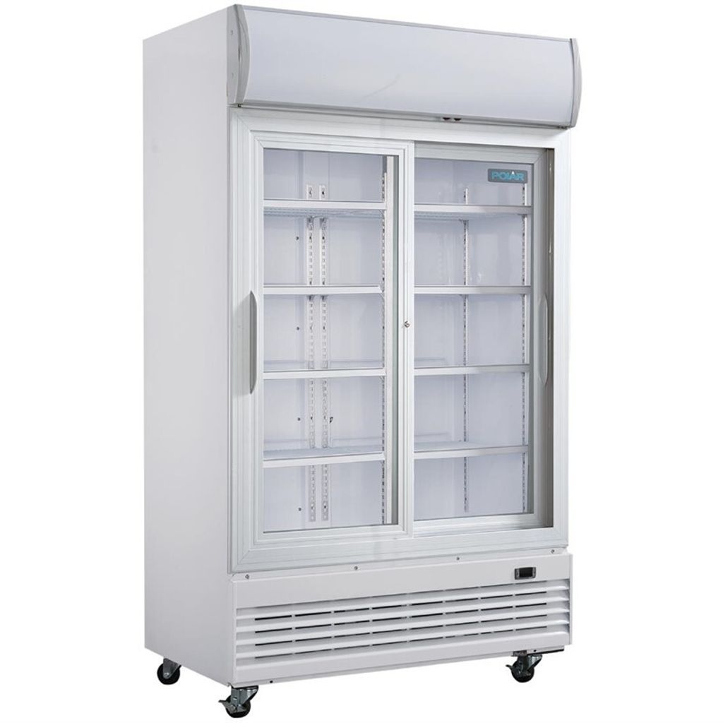Polar G-Serie Display-Kühlung mit zwei Türen und Schiebetüren des Leuchtkastens 950L