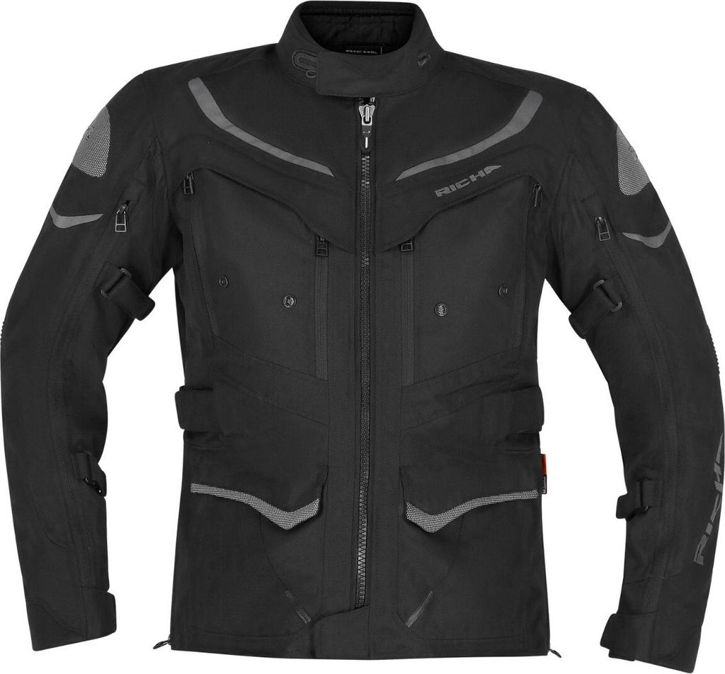 Richa Infinity 2 Adventure wasserdichte Damen Motorrad Textiljacke, schwarz, 2XL