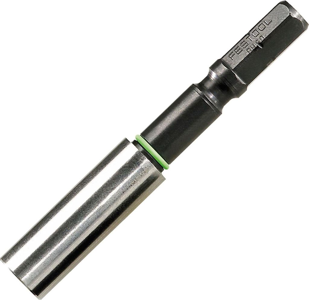 A close-up, studio shot of a Festool magnetic bit holder against a white background.