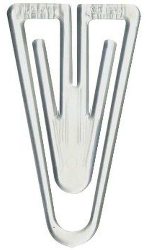 Büroklammern Plastiklips 60mm VE=1000 Stück kristall Produktbild 