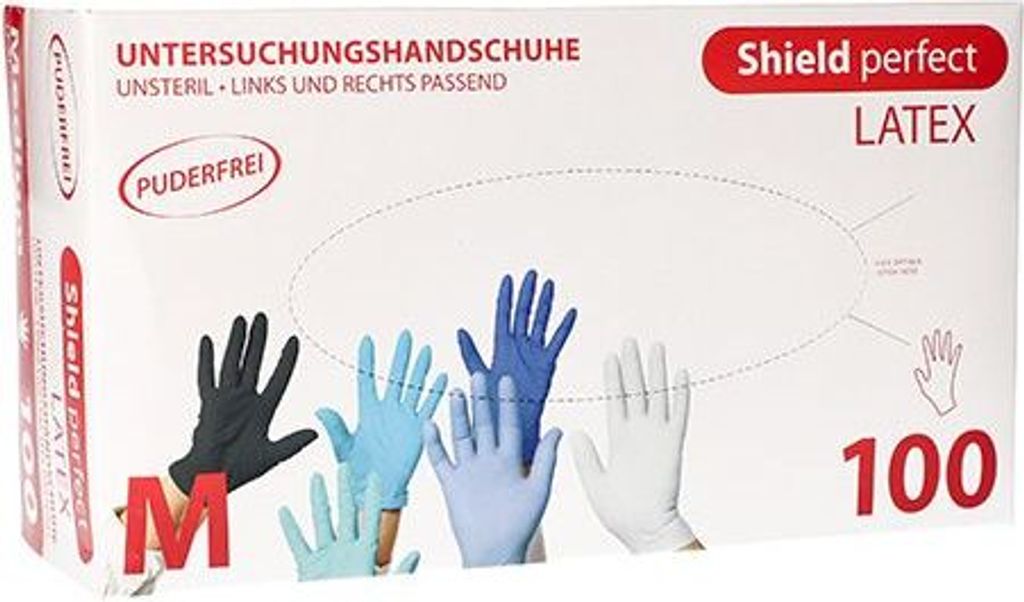 100 Top Glove Top Glove Handschuhe, Latex puderfrei Shield Produktbild 3