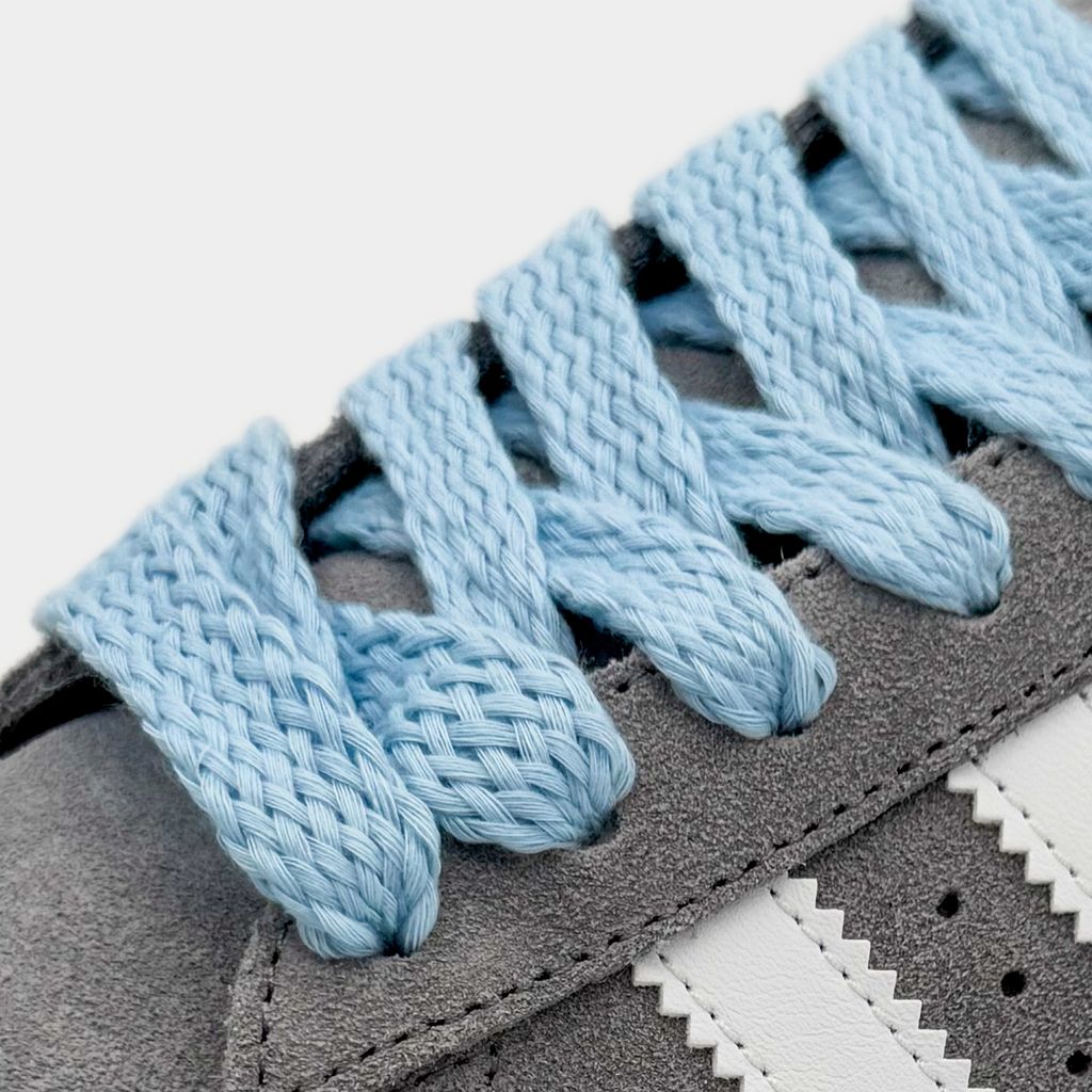 Flache Schnürsenkel Campus Flat Cord Laces Baby Blue - 140cm - Adidas Samba Spezial