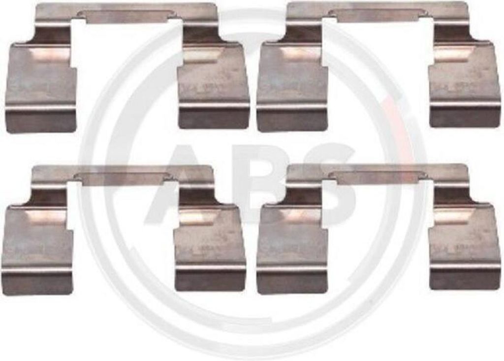 A.B.S. 1235Q Zubehörsatz Scheibenbremsbelag Vorne für NISSAN ALMERA II Hatchback (N16) ALMERA TINO (V10) PRIMERA (P11) PRIMERA (P12) PRIMERA Kombi