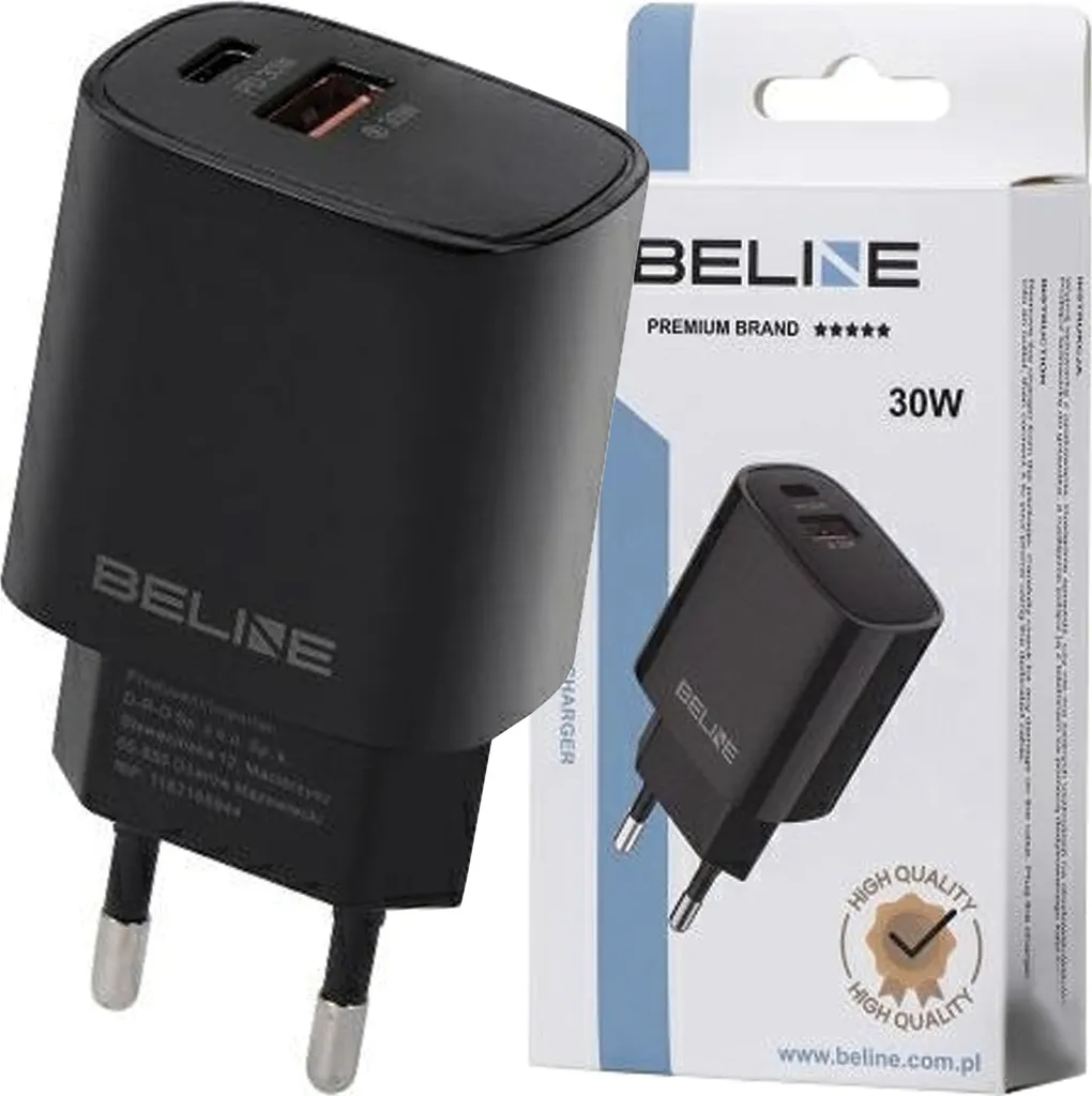 Alimentatore Beline 30W USB-C + USB-A GaN PD 3.0 Quick Charge
