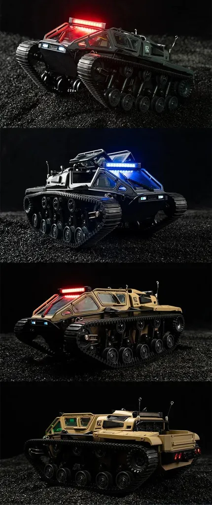 Char RC pour simulation de combat - Portée 50m et châssis en métal - 3