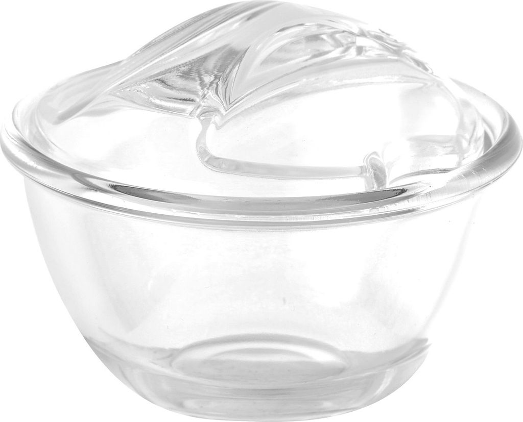 Zuckerdose Parmesandose Marmeladenglas Honigglas Schmuckdose rund aus Glas 300ml