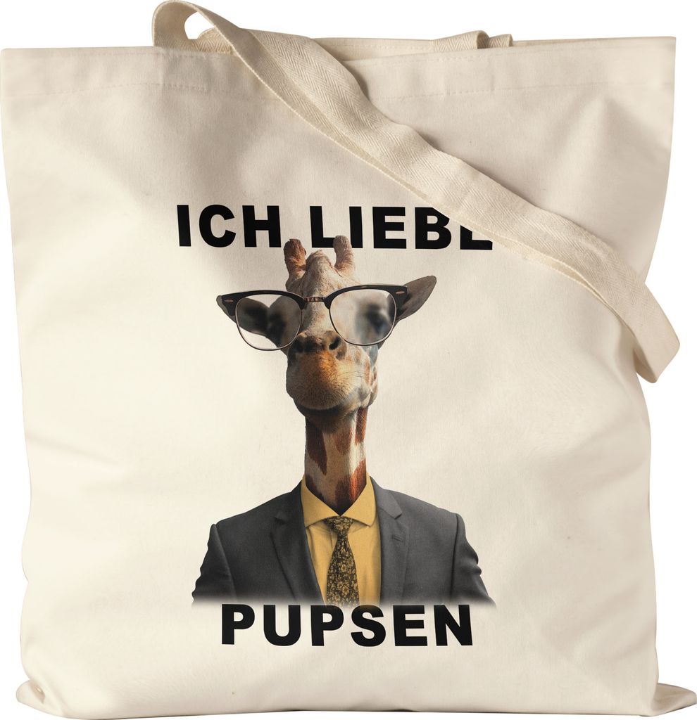 Ich Liebe Pupsen Beutel Büro-Beutel Beamter Behörde Lustig Humorvoll Giraffe