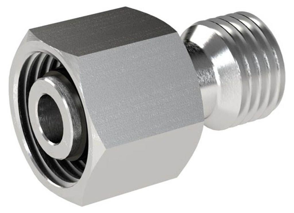 Riegler Reduzierung, Rohr-Außen-Ø Zapfen 18 mm, Muffen 12 mm, ES 1.4571