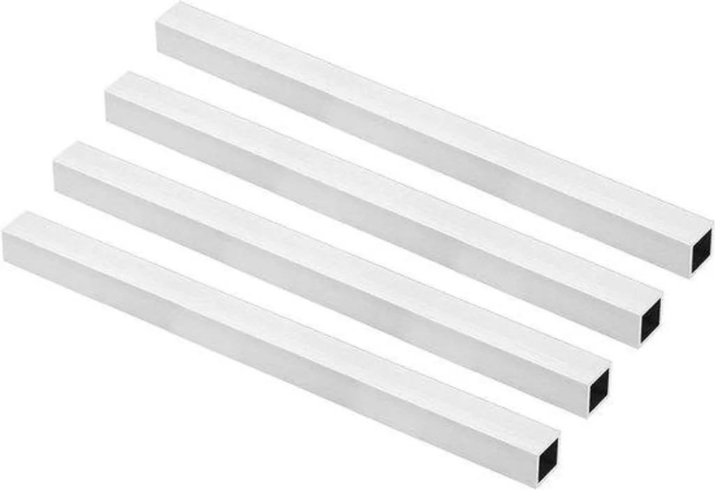 Tube carré aluminium 20x20x1,5 mm - Profilé sans soudure long 300 mm