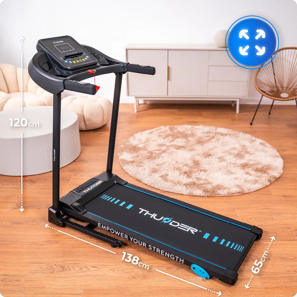Tapis de course pliable 12,8 km/h Thunder G8000 avec HP Bluetooth