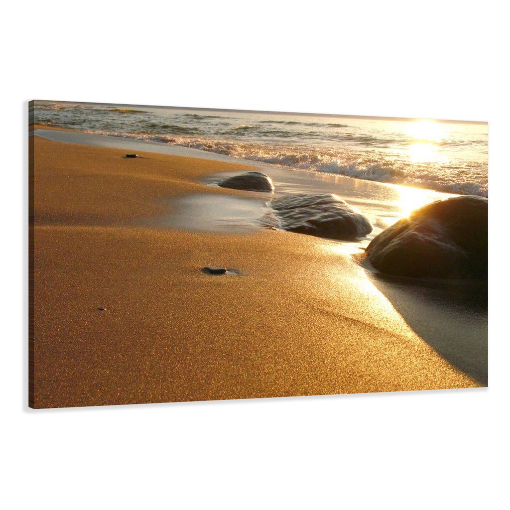 Weg zum Strand 2 Bild Wandbild Strand Meer Leinwand Poster XXL 120 cm*40 cm 620