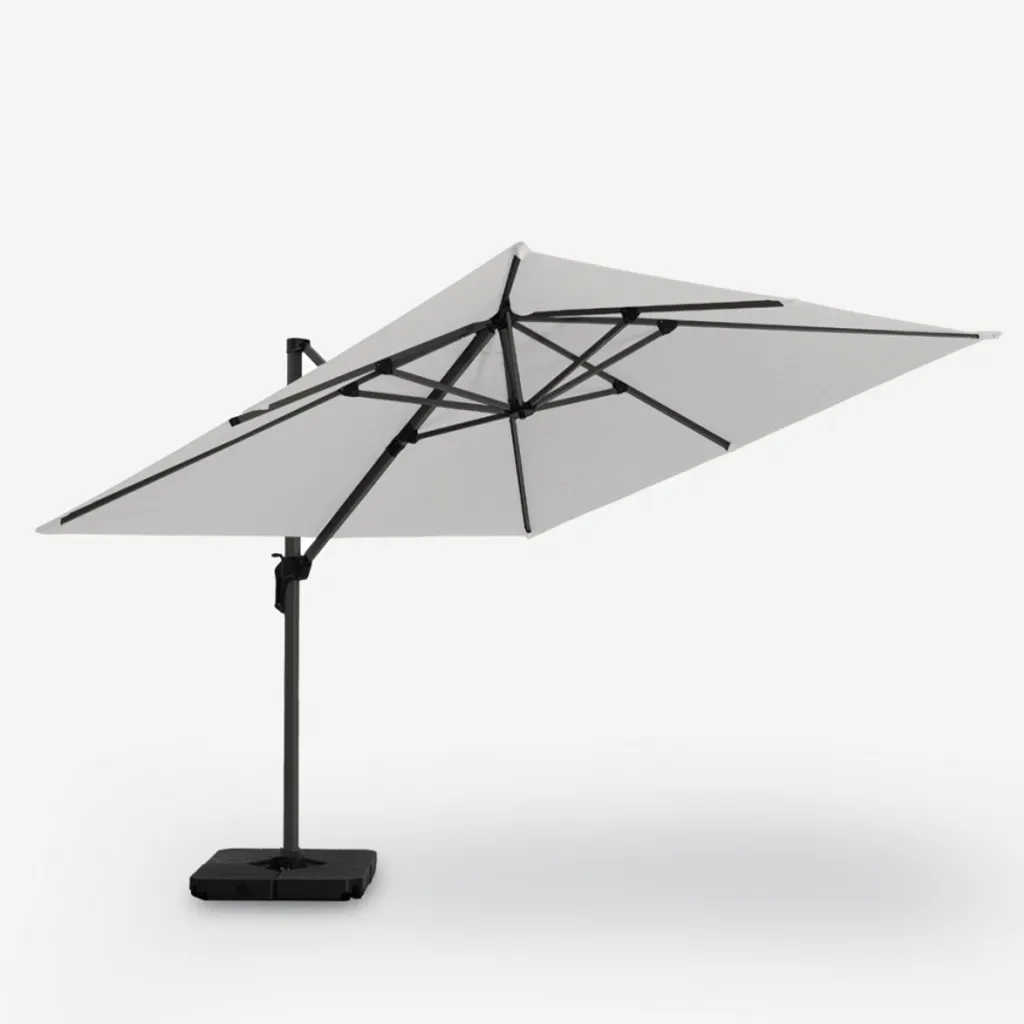 Parasol de terrasse 3x3m LED solaire Waikiki Light - Idéal pour vos Dîners