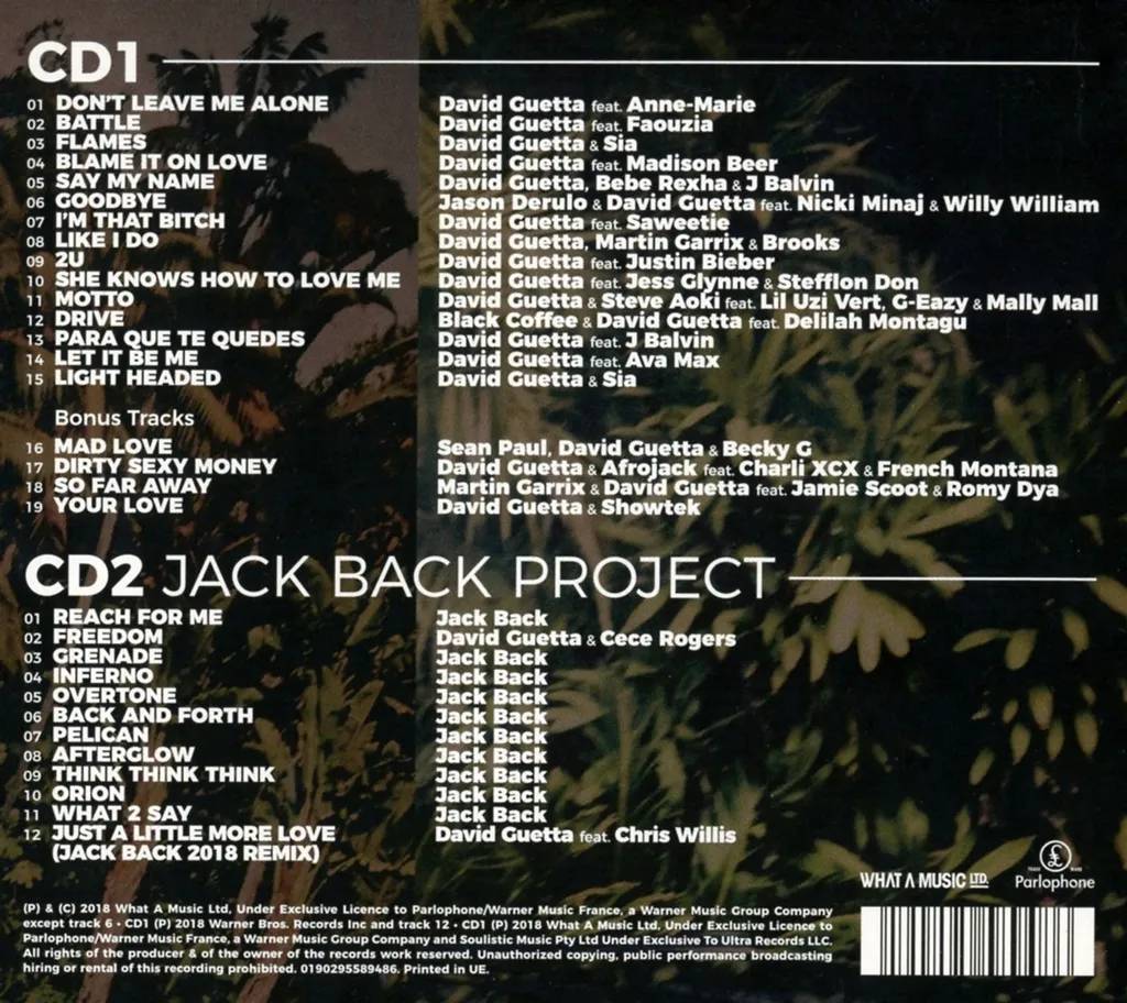 Double Album CD David Guetta 7 en Édition Limitée pour les Collectionneurs