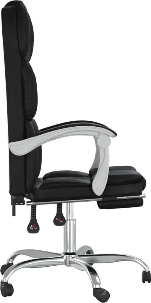 OFFERTA Sedia Ufficio vidaXL Reclinabile Nera | Prezzo Shock - 4