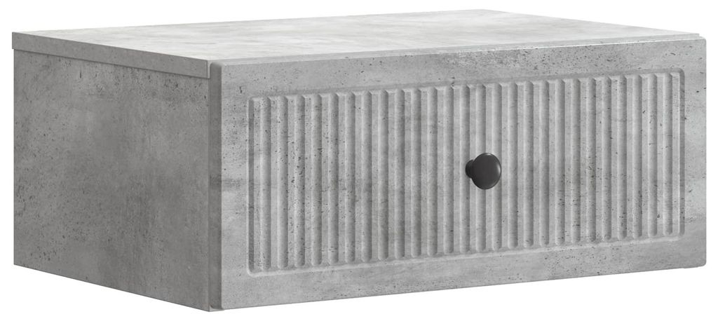 Nachttisch Betongrau 49 x 34,5 x 20 cm Holzwerkstoff
