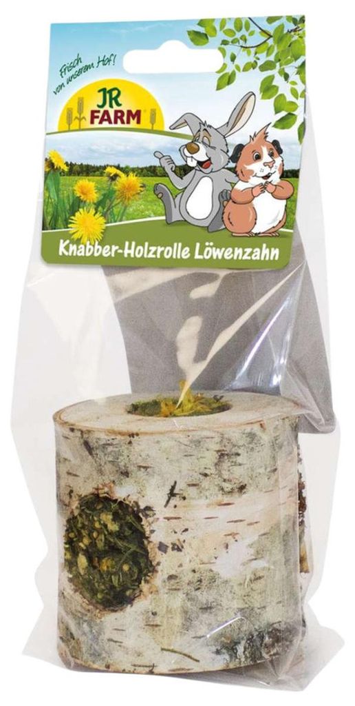 JR Farm Knabber-Holzrolle Löwenzahn 100 g - 5 Stück