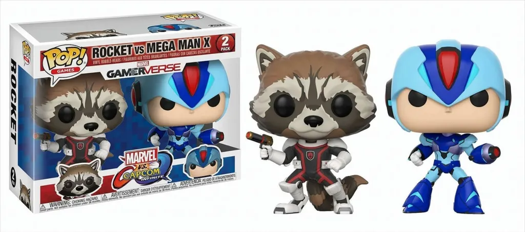 Funko Pop Rocket vs Mega Man X statuette double pack vinyle - 4