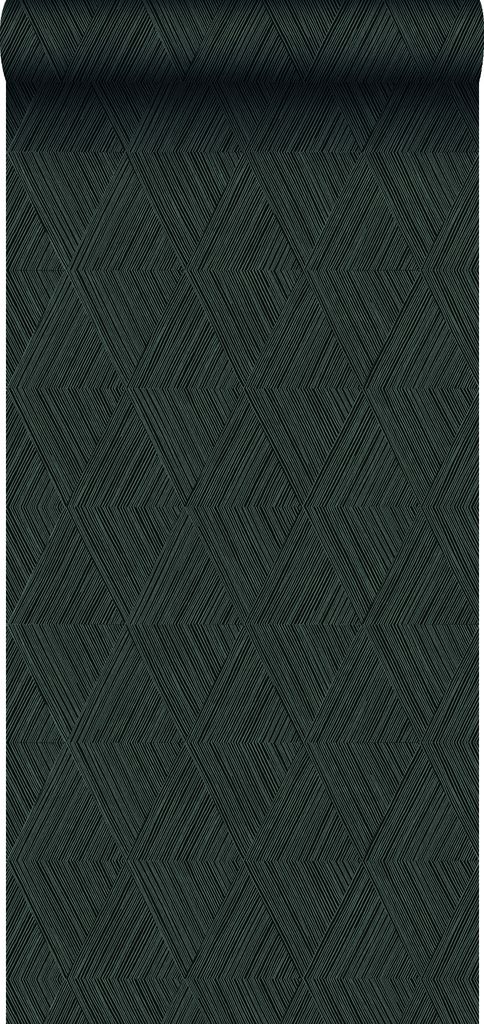 Origin Wallcoverings Tapete 3D-Muster Schwarz 50 x 900 cm