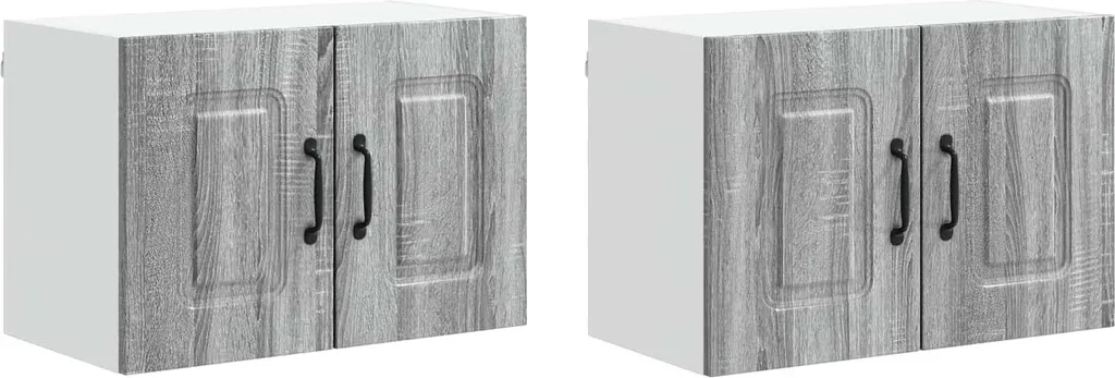 Mobile Cucina Kalmar 2 Pezzi Grigio Sonoma - Organizzazione Sospesa 60cm