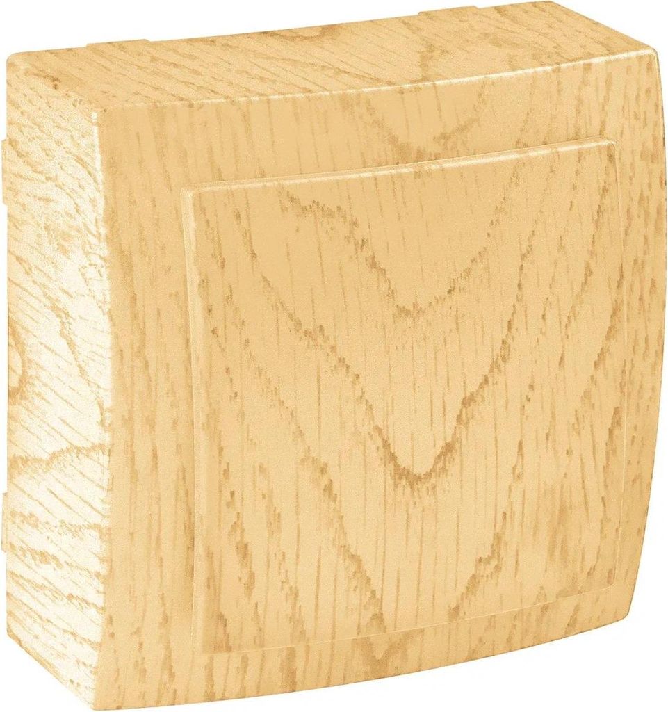 Schalter Ahorn Holzoptik – Aufputz IP20 Innen – Themis Produktbild 
