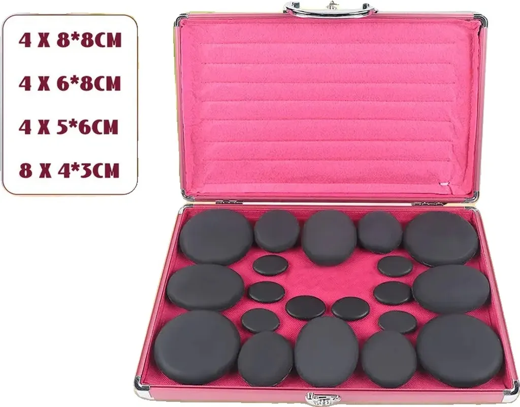 Kit bien-être de massage aux pierres chaudes pour relaxation à la maison