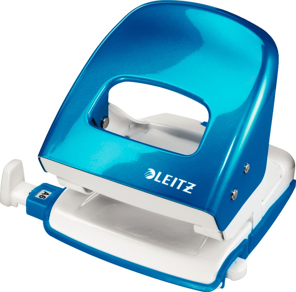 LEITZ Locher Nexxt 5008 blau metallic im Karton Stanzleistung: 30 Blatt