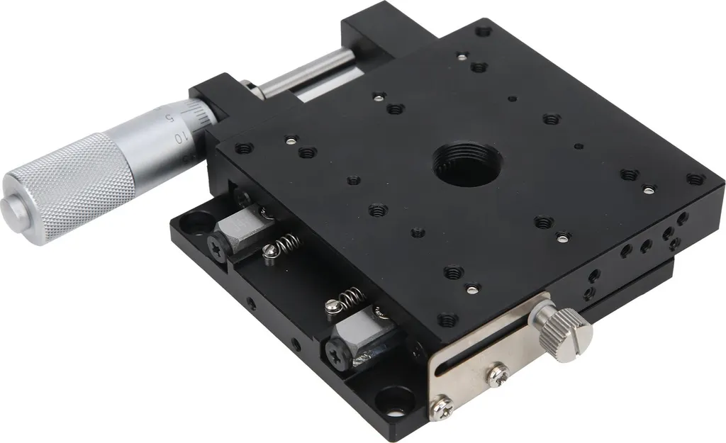 Table de translation XPG80 pour microscope, réglage fin axe X manuel