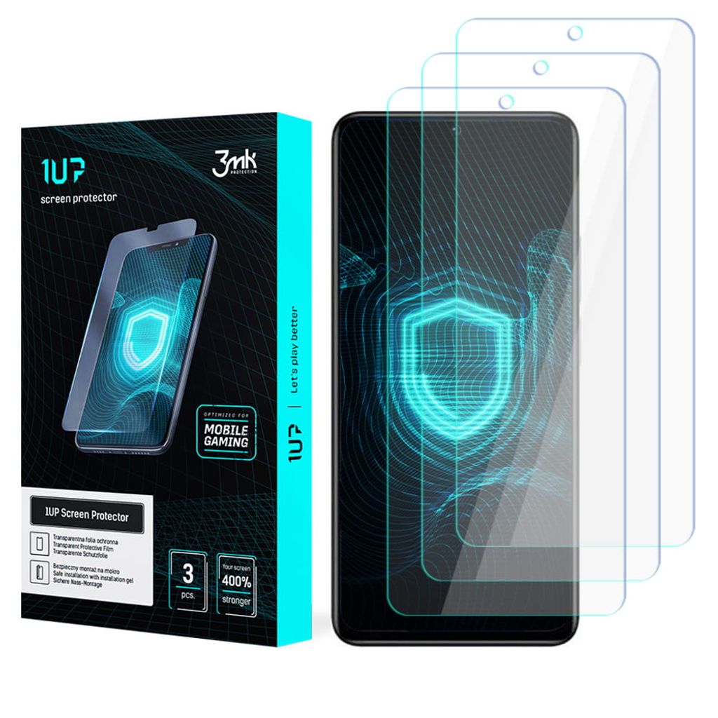 3mk Display Schutzfolie 1UP für Xiaomi Redmi Note 11 5G transparent Gaming (3 Stück)