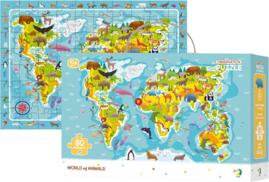 DODO World of Animals Picture Search Puzzle 80 Teile
