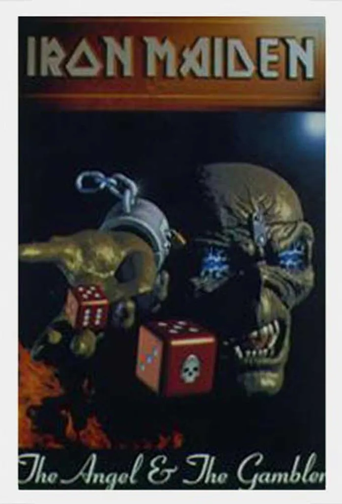 Set Regalo Iron Maiden: Poster Angel Gambler + Cornice Bianca MDF