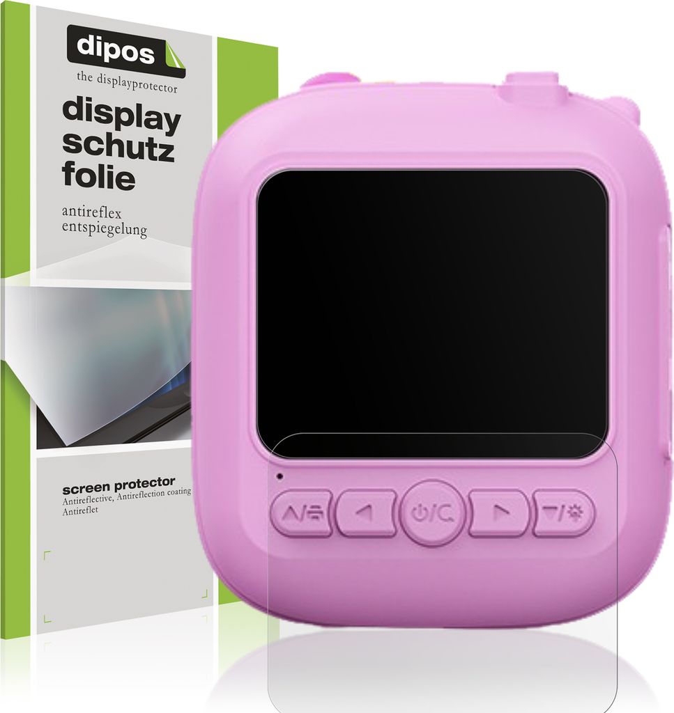 4x Schutzfolie für CAMCLID ET-6 Kinder Kamera matt Displayschutzfolie Folie Display Schutz dipos