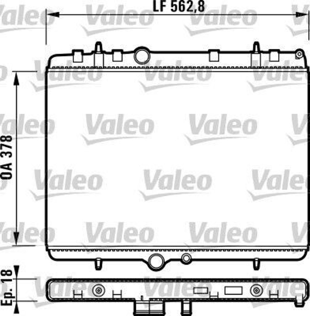 VALEO Kühler, Motorkühlung  732896 Produktbild 