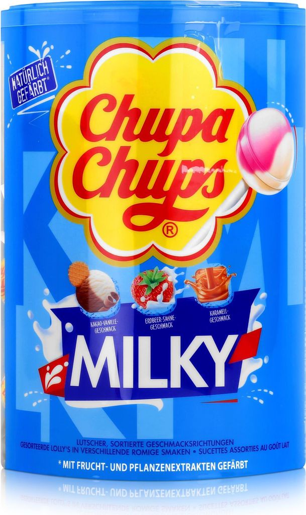 Chupa Chups Sucettes au lait Milky Lolly 100 pièces Image du produit 