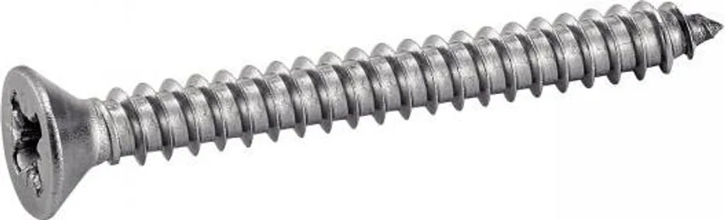Vis à tôle ACTON inox A2 tête fraisée PZ4.8x50mm haute résistance - 200u