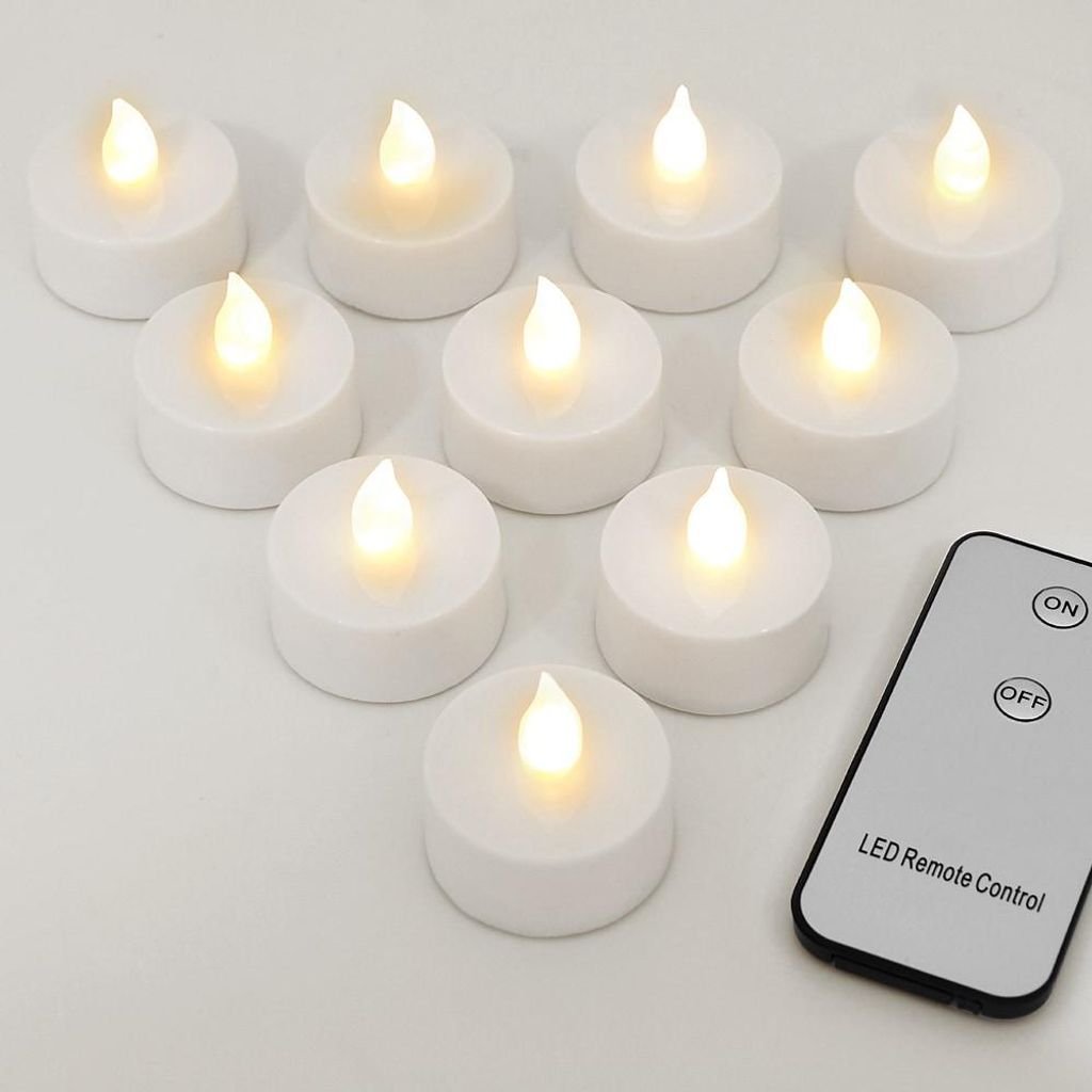 Monzana Candele LED 10 pz senza fiamma telecomando 37mm Immagine del prodotto 