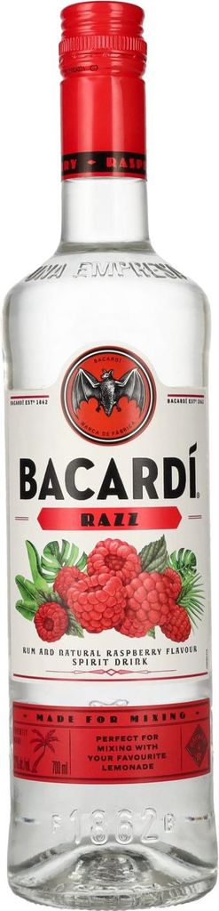 Bacardi Razz Raspberry Spirit Drink 27% Vol. 0,7l Image du produit 