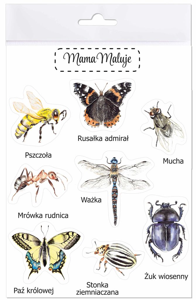 Große Insekten Sticker 15x20cm Realistisch