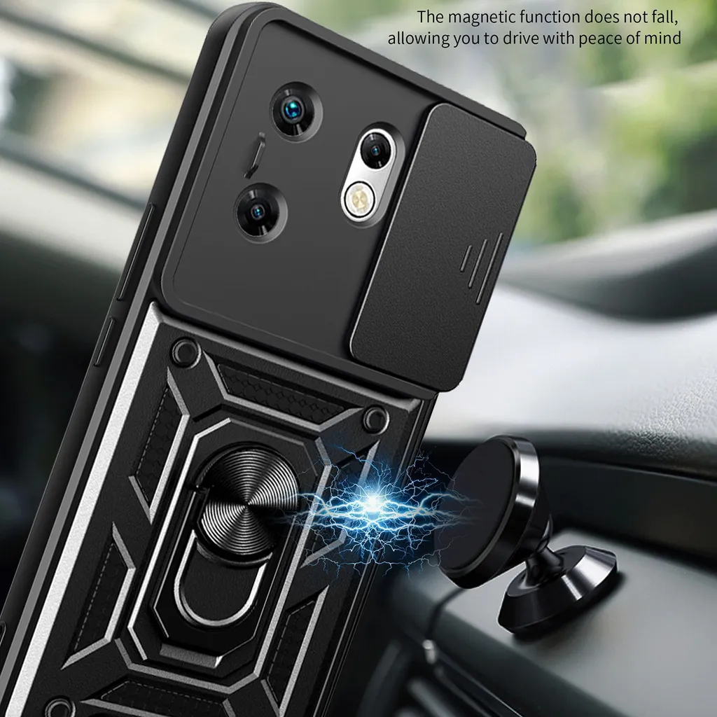 Custodia Infinix Zero 30 4G Rossa Chic: Silicone Soft & Anello - 4