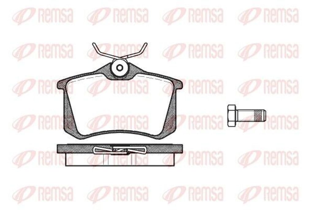 REMSA Bremsbeläge Satz Hinten Bremsklötze für VW GOLF VI (5K1) 0263.10