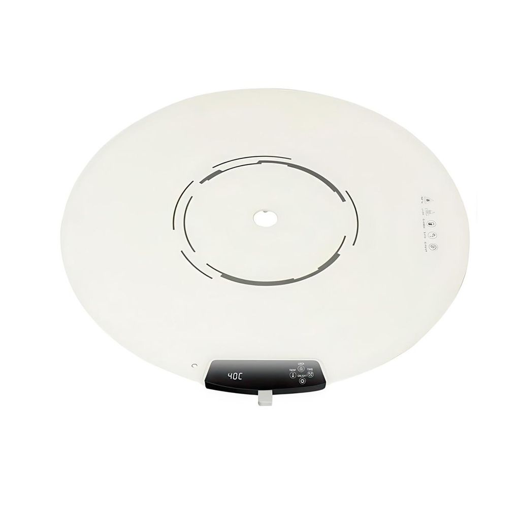 Speisewärmer, faltbares Silikon-Wärmetablett, 40-120°C, 9-stufige Temperaturregelung, 2-12 Std. Timer, kindersicher, 65cm Durchmesser, 300W
