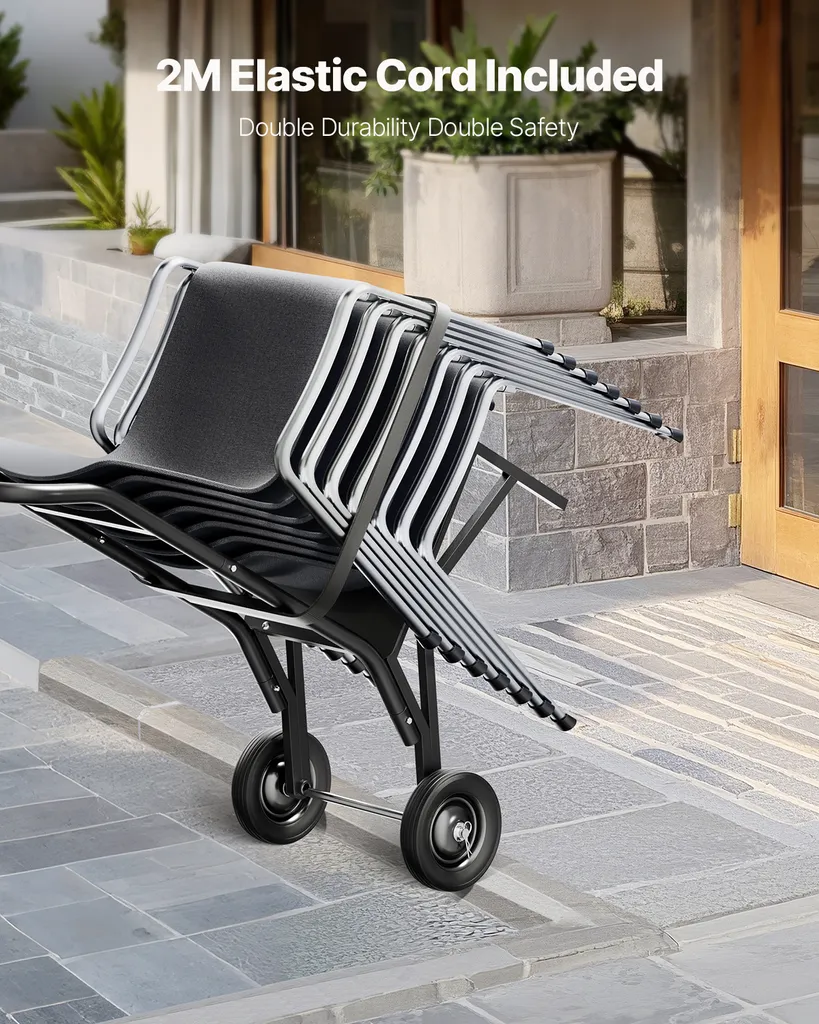 Support de rangement chaises - Solution pliable 68 kg contre l'encombrement