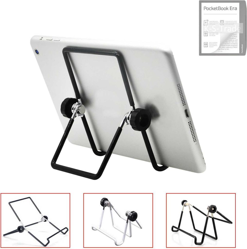 K-S-Trade Tablet-Ständer Tablet-Halterung Tablet-Aufsteller kompatibel mit PocketBook Era faltbarer Tischständer Tablet Halterung