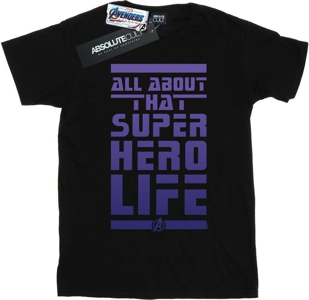 Marvel - "Avengers Endgame Superhero Life" T-Shirt für Herren BI9317 (S) (Schwarz)