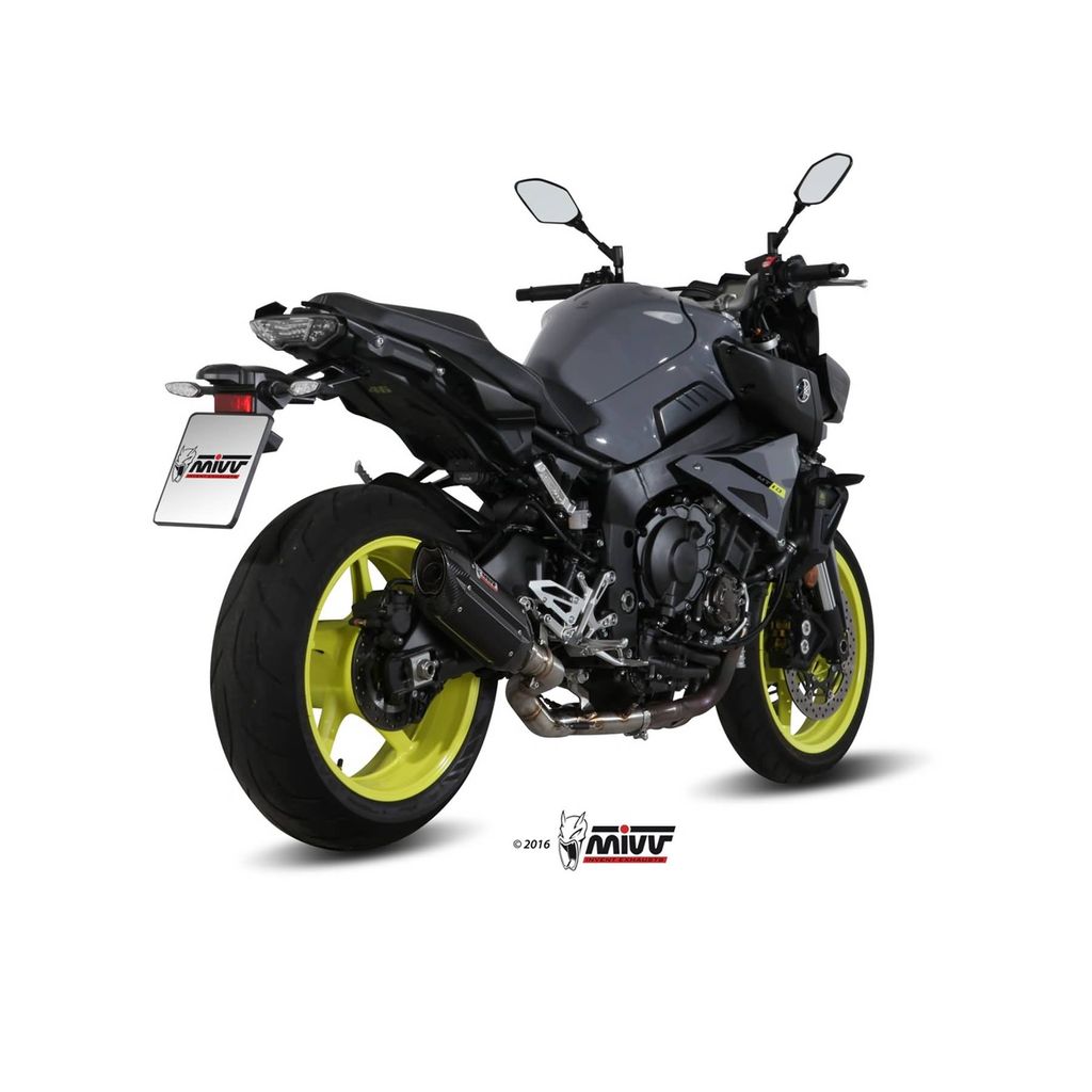 MIVV Black Slip-on Auspuffgeräusch genehmigt für YAMAHA mt-10