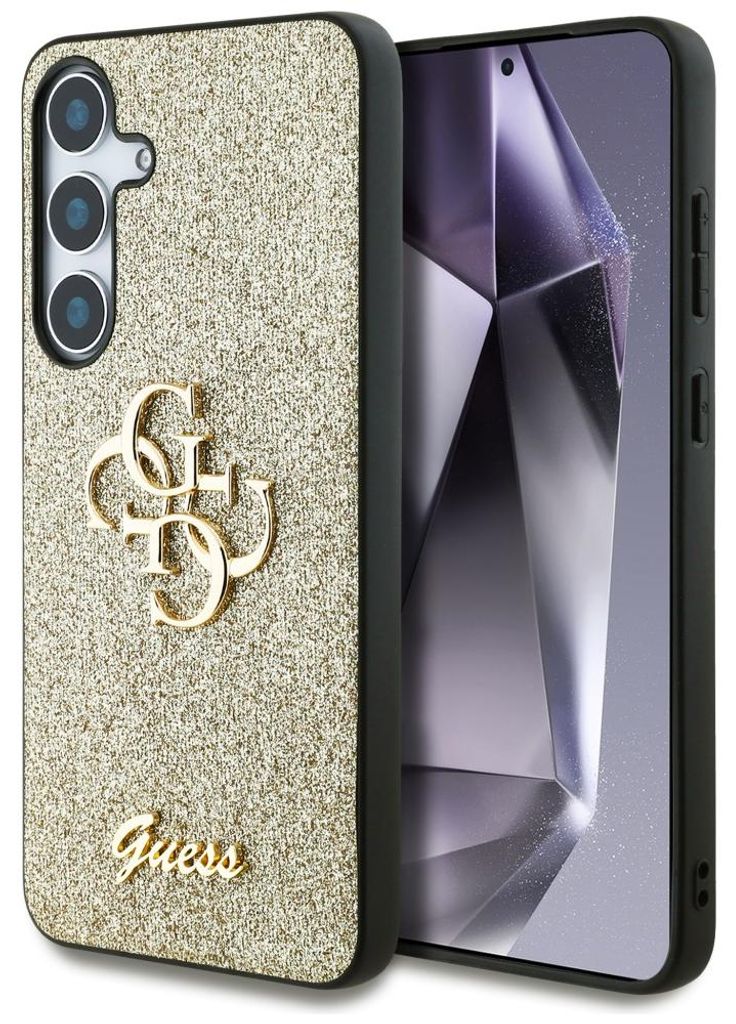 Custodia Guess fissa Glitter Big 4G Metal Logo Do Samsung Immagine del prodotto 