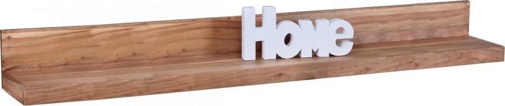 Wohnling Étagère murale en bois massif 160 cm Acacia Image du produit 
