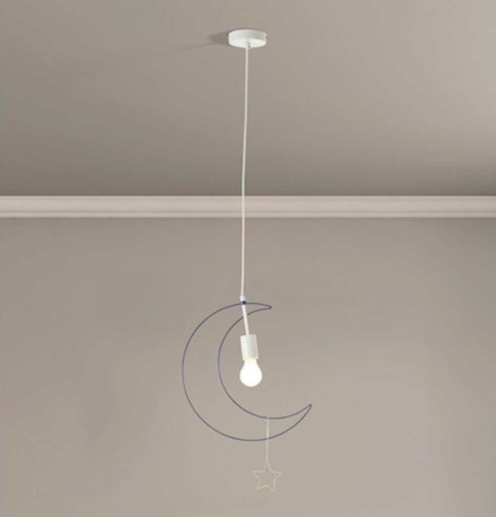 Brilliant Ezra Pendelleuchte 31cm E27 Hellblau Weiß Produktbild 