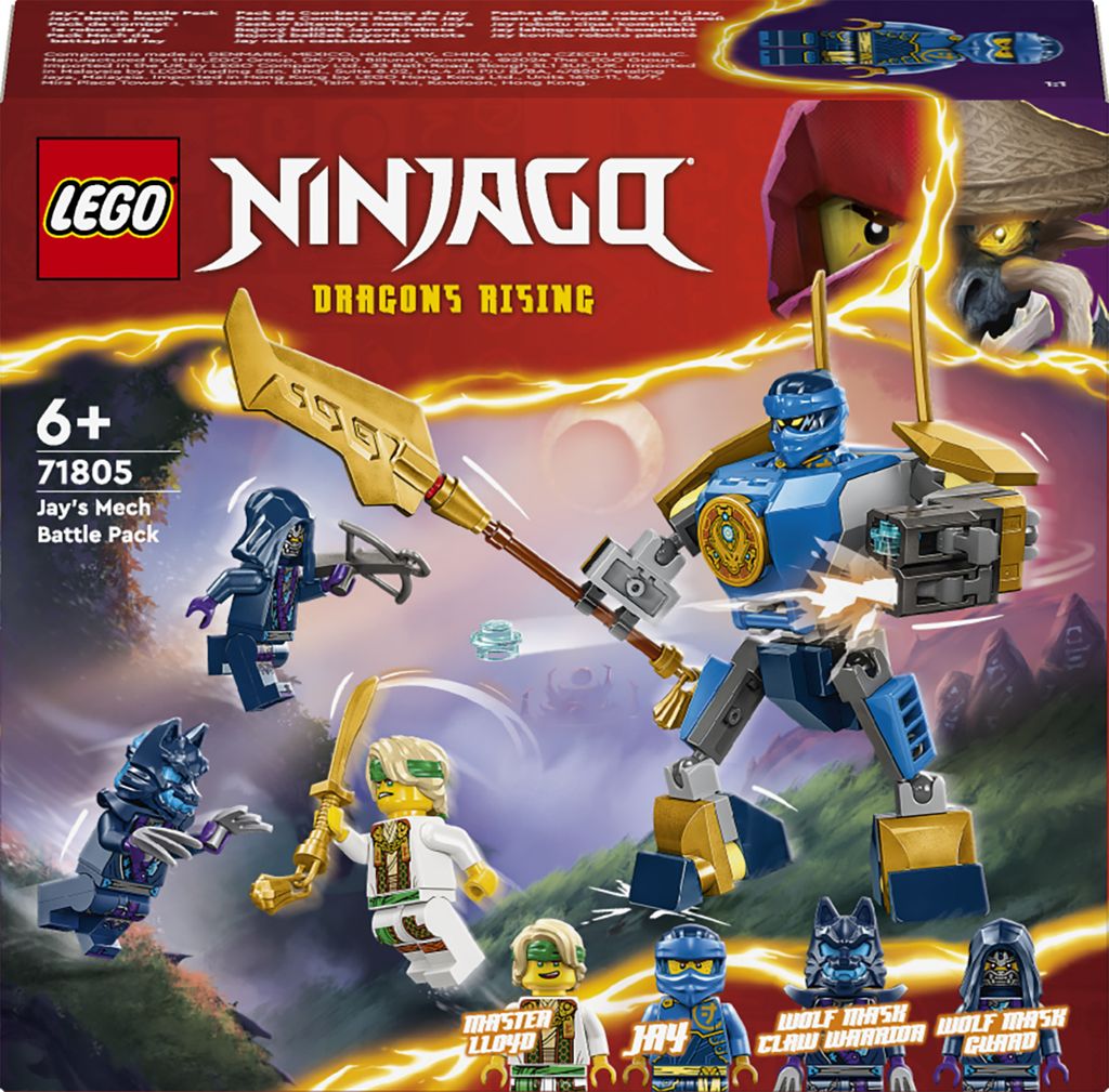 LEGO NINJAGO Kit da battaglia per mech di Jay - 71805 Immagine del prodotto 