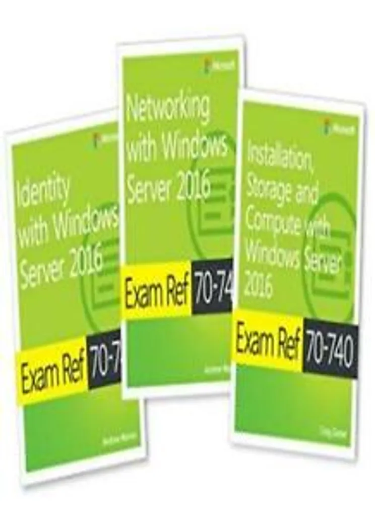 Livre MCSA Windows Server 2016 coffret d'étude 3 guides d'examen complet