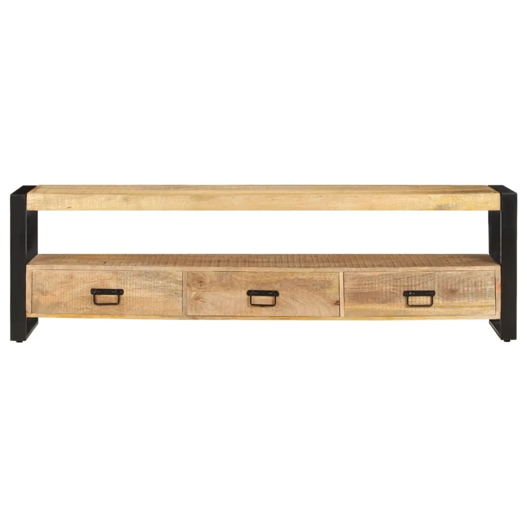 Meuble TV bois massif 150 cm : finissez-en avec le désordre salon